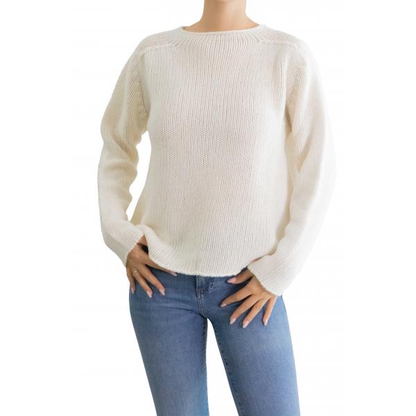 Maglione tinta unita girocollo